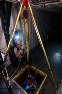 Confined Space Tripod Lower using Petzl Maestro at the Roco Training Center
