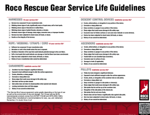 Rescue Gear Inspection Checklist